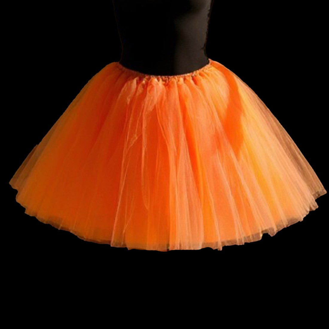 Long 60cm Orange Tulle Tutu