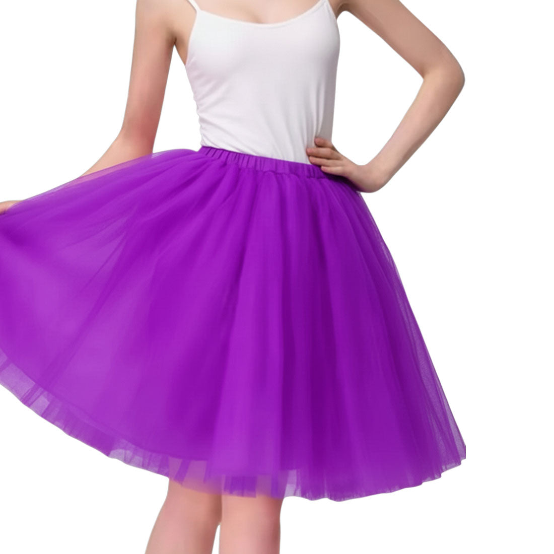 Long 60cm Purple Tulle Tutu