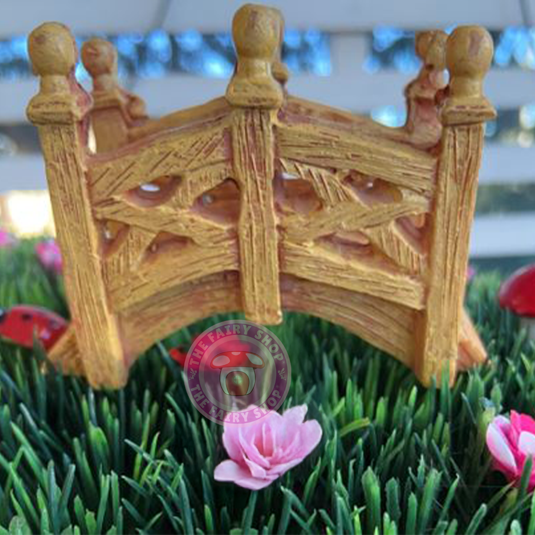 Lattice Look Miniature Fairy Garden Bridge