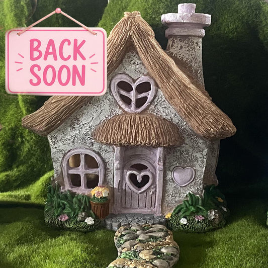 Lavender Solar Fairy Cottage House