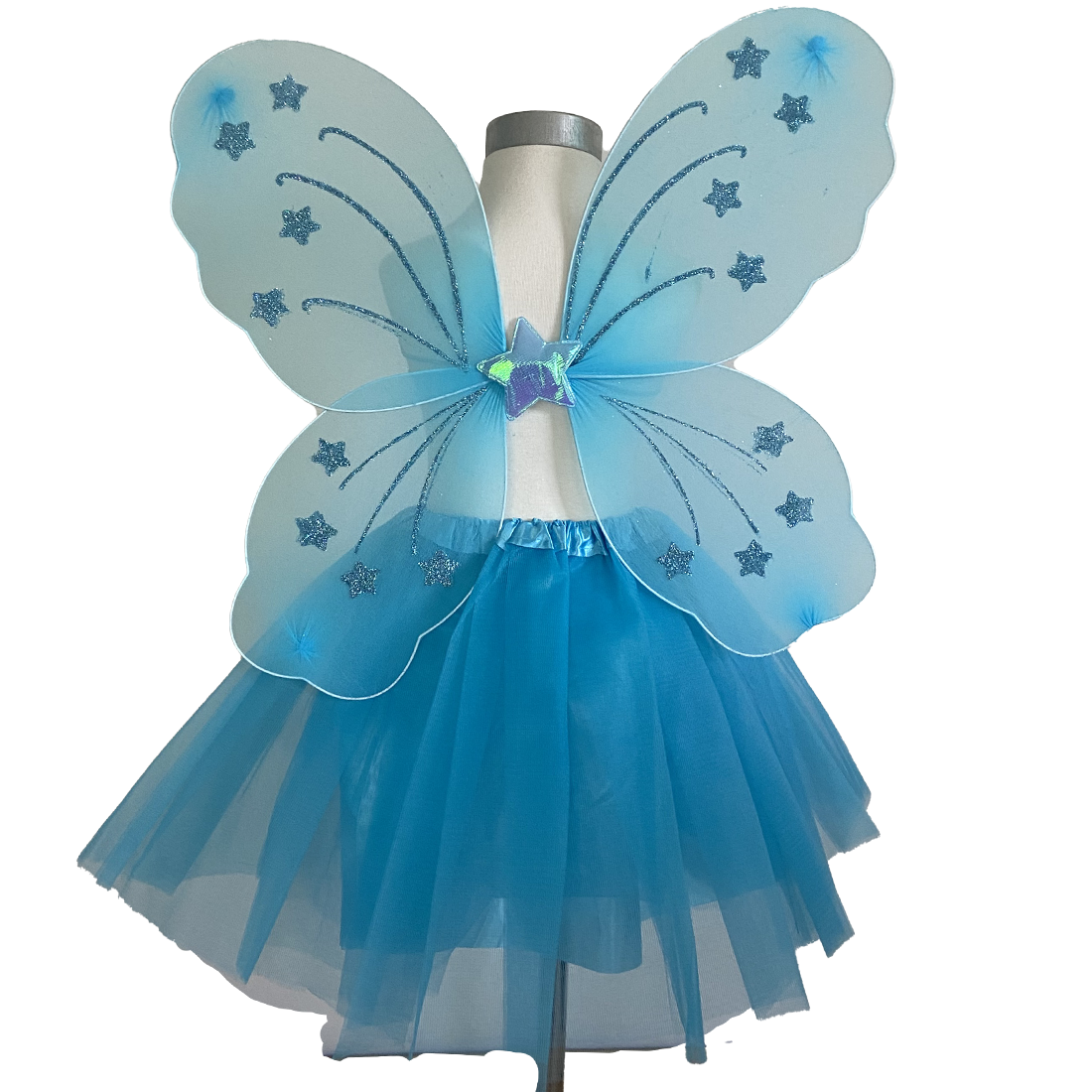 Light Blue Fairy Tutu and Wing Set