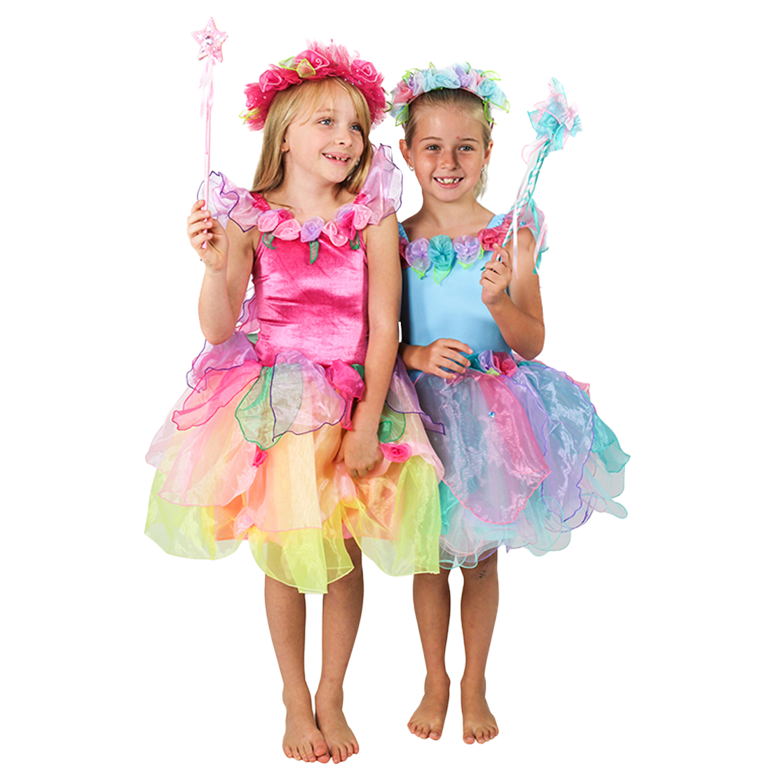 Blue Wish Fairy Dress and Wishing Wand Set