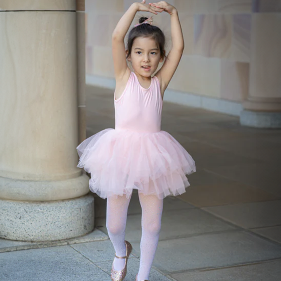 Hot Pink Ruffle Feather Tutu Ballet Dress Girls S-L main image 0