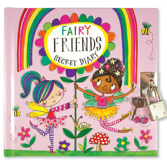 Lockable Secret Diary - Fairy Friends
