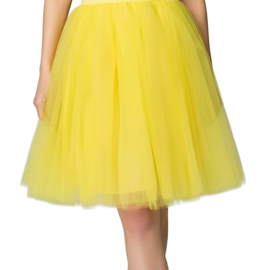 Long 60cm Yellow Tulle Tutu