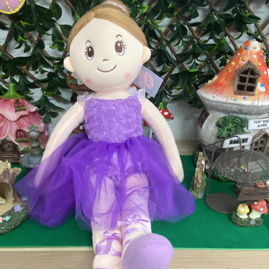 Mad Ally 57cm Ballerina Fairy Soft Plush Indi Doll - Lavender