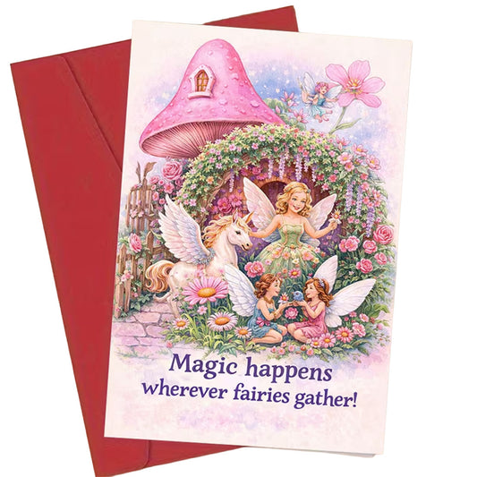 Magic Happens Fairy Greeting Card