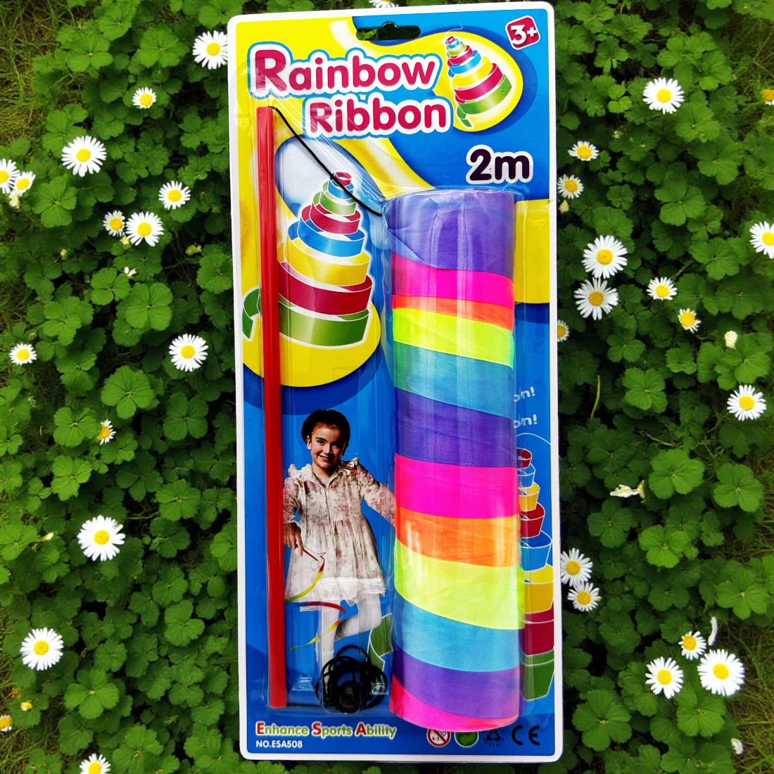 Magic Rainbow Ribbon Twirling Stick