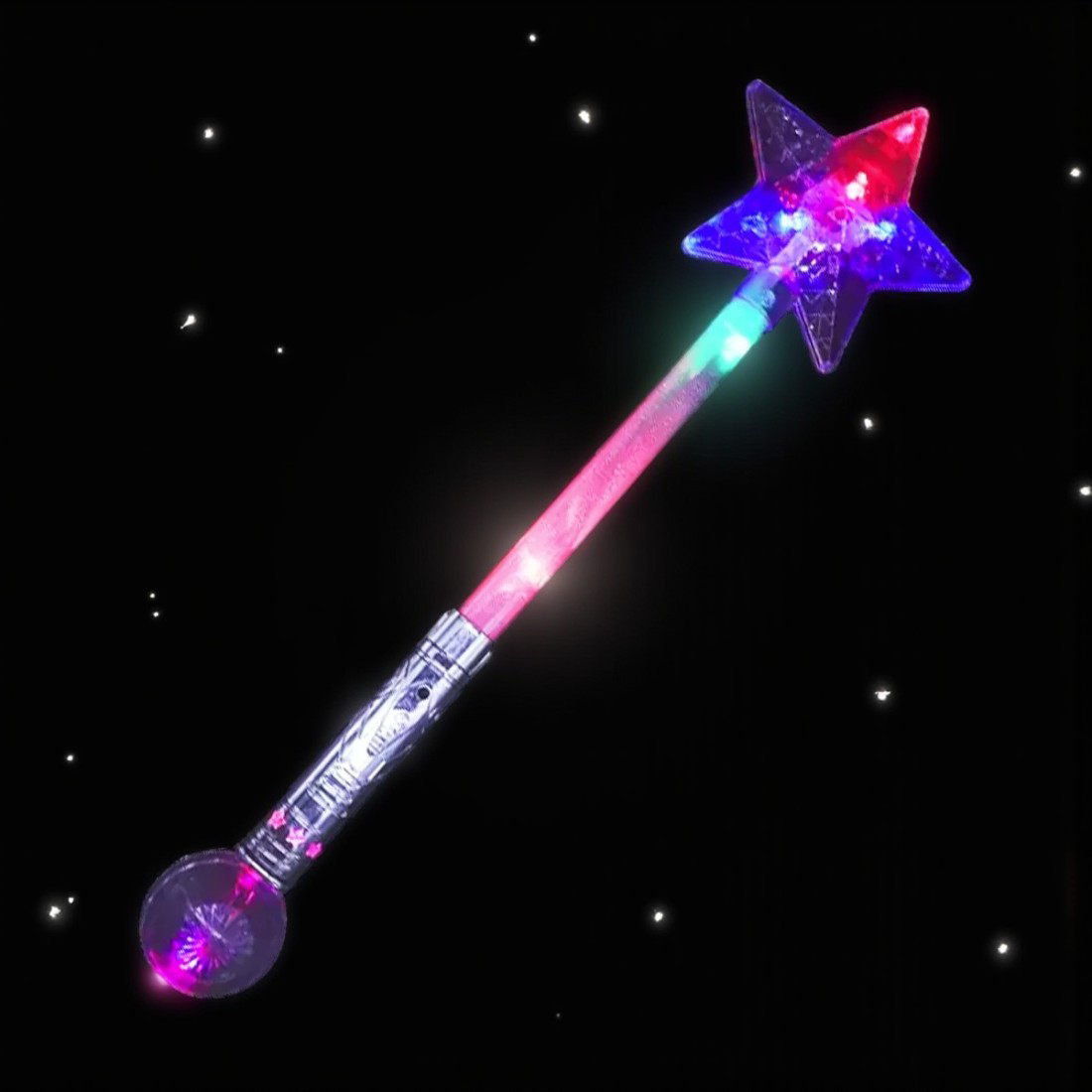Magical Flashing Star Light Up Wand