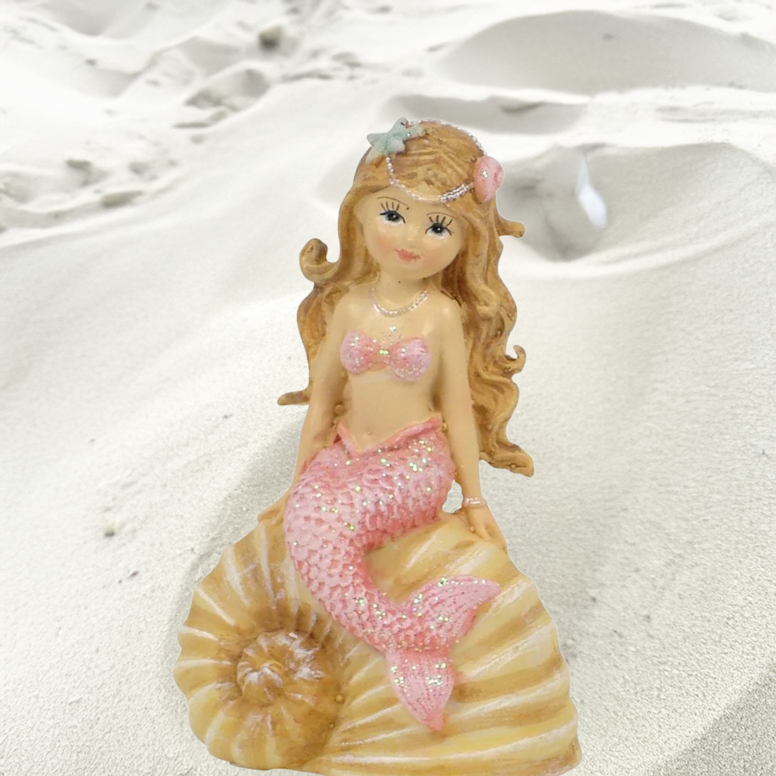 Mermaid on a Shell Figurine