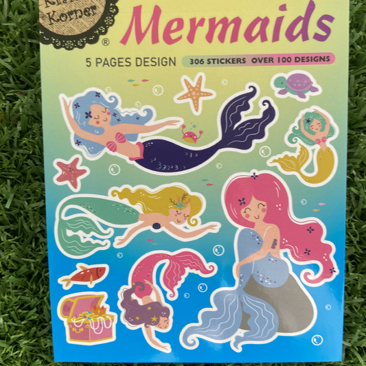 Mermaid Sticker Book 15 Sheets