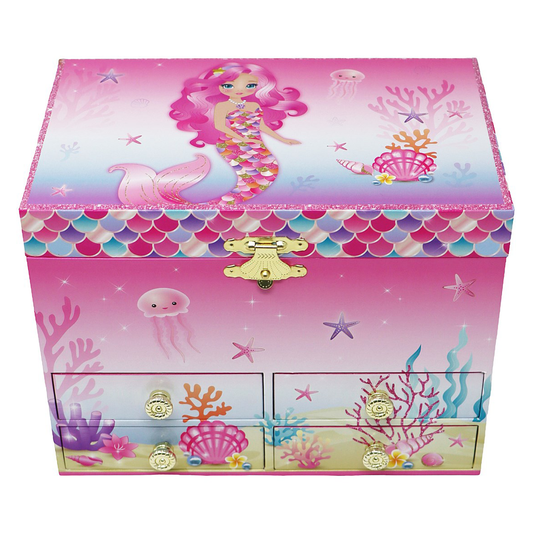 Mermazing Pink Mermaid Musical Jewellery Box