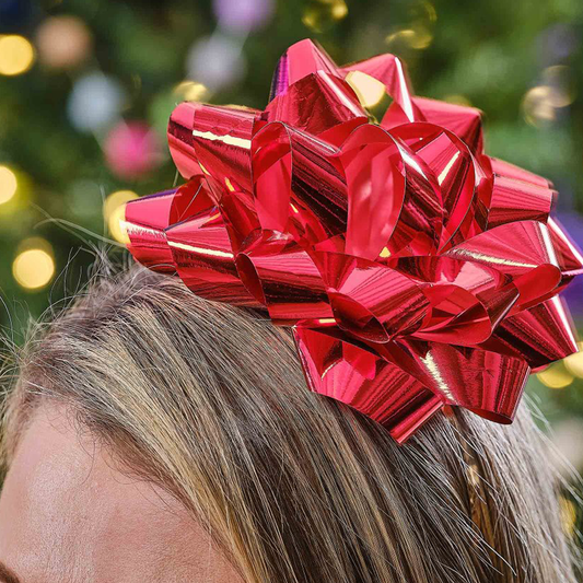 Merry & Bright Present Bow Christmas Headband