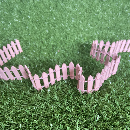 Mini Pink Fairy Picket Fence - 90cm x 3cm