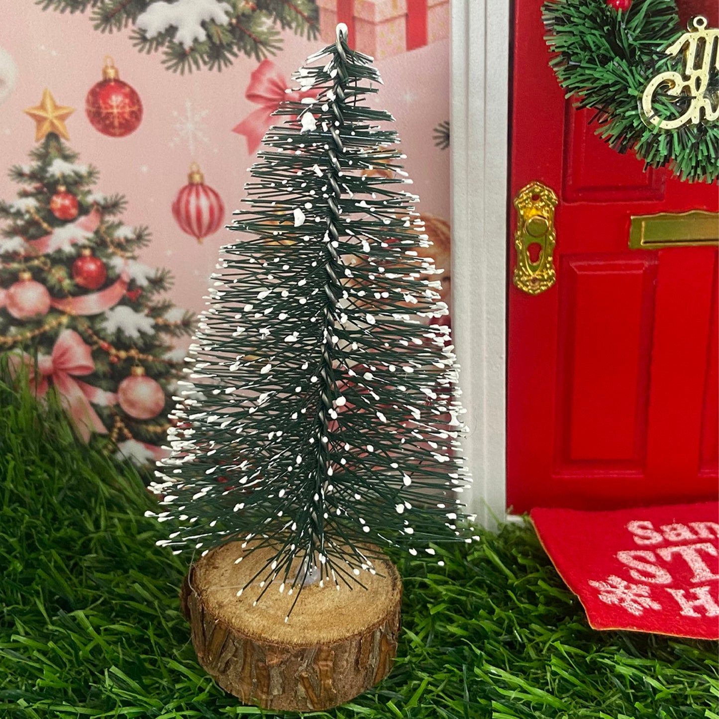 Miniature 10cm Snow-Tipped Christmas Tree