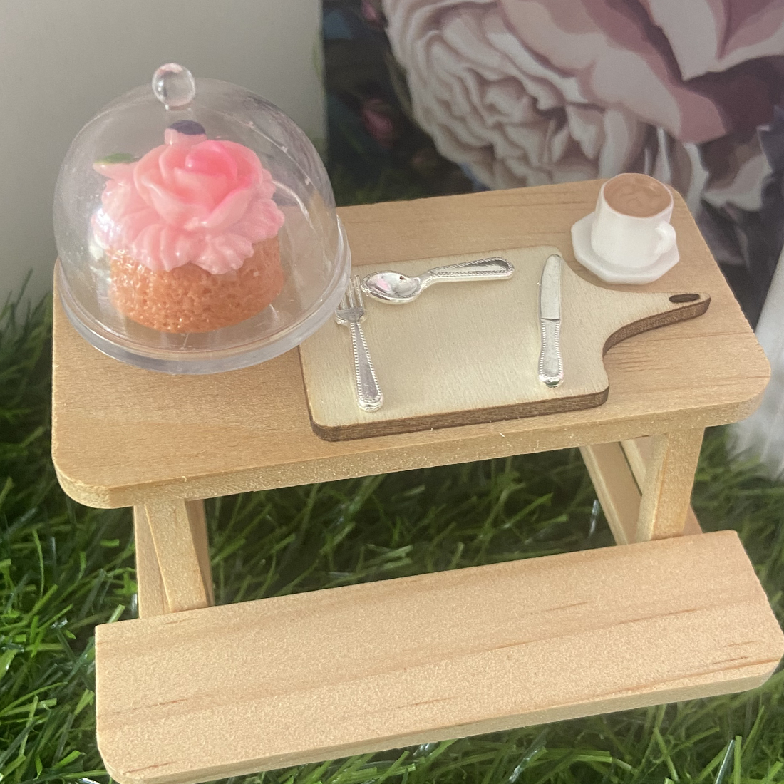 Miniature Fairy Coffee and Cake Set
