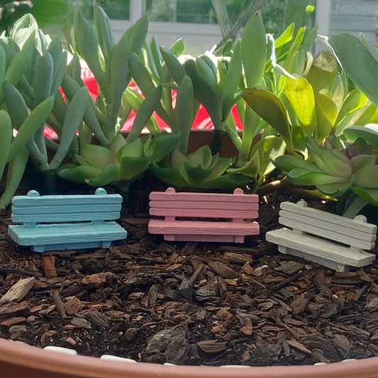 Miniature Fairy Garden Benches