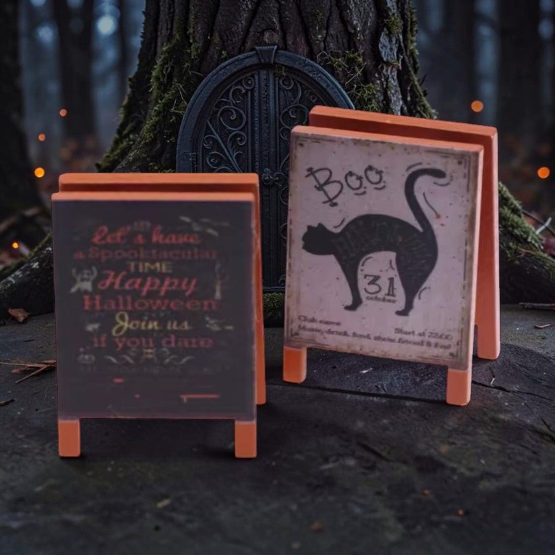 Miniature Halloween Signboard