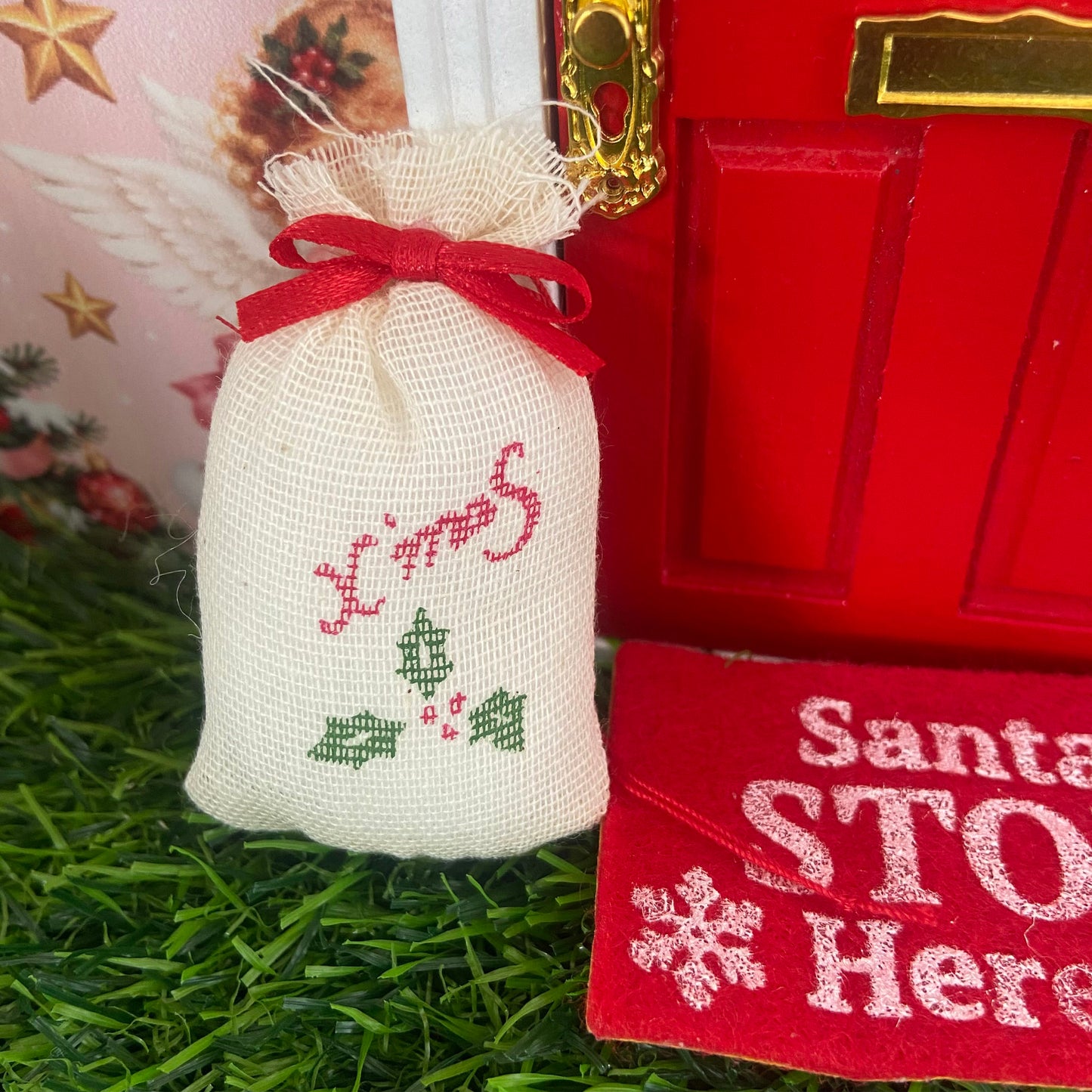 Miniature Santa Sack – Fairy Door Christmas Decoration