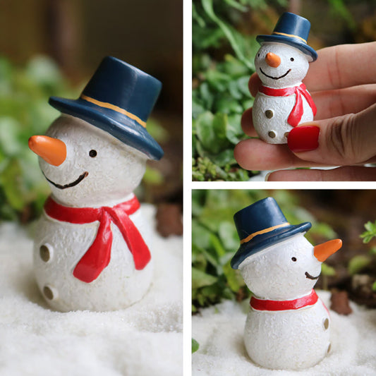 Miniature Snowman Figurine