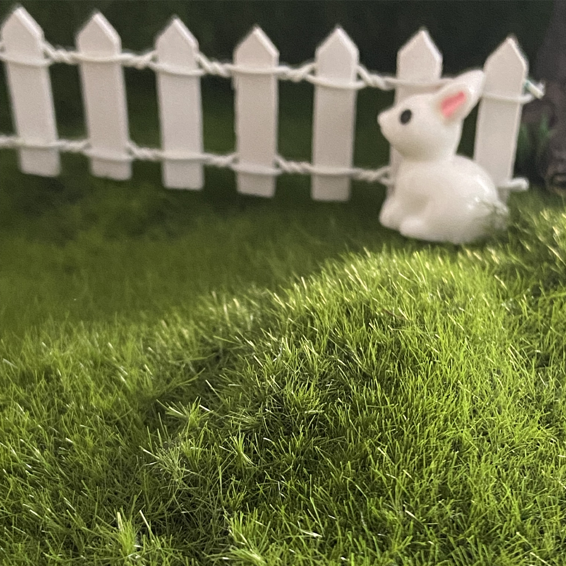 Miniature White Fairy Garden Fence 10cm x 3cm