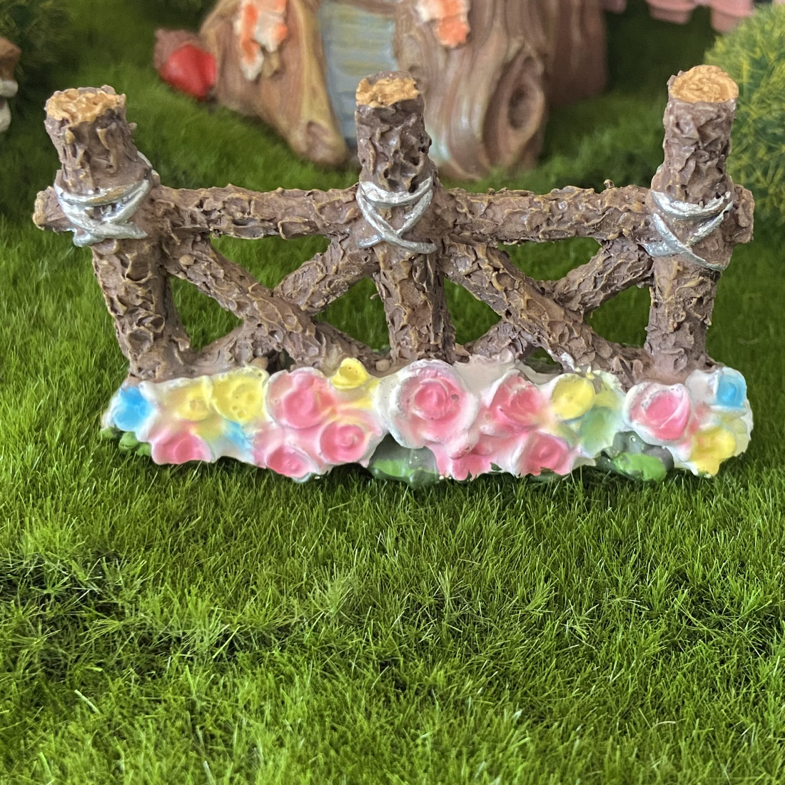 Miniature Wooden Fairy Garden Fence