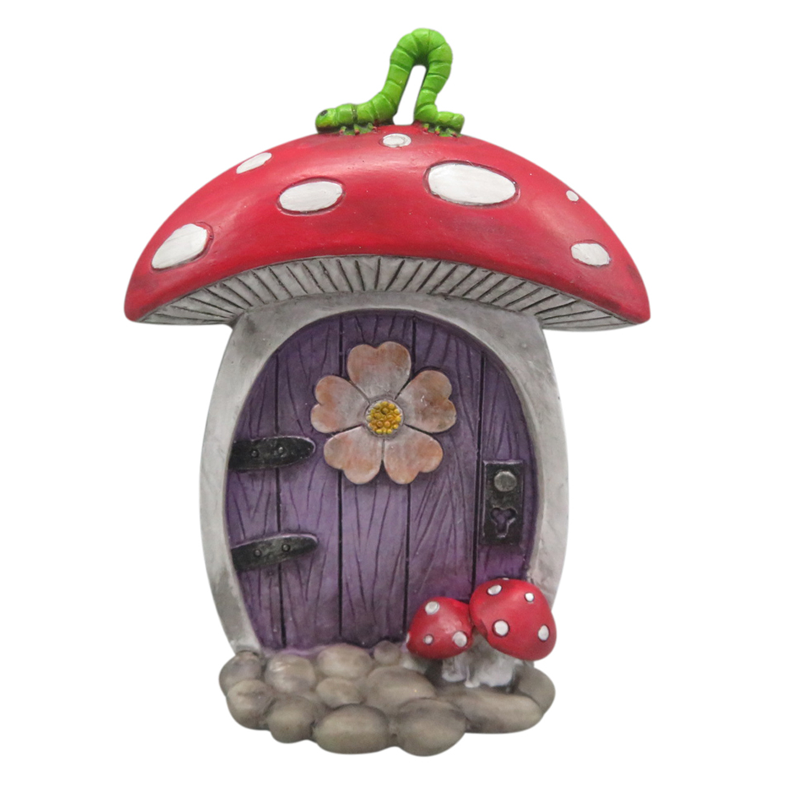 a mushroom fairy door free standing or with a hook on the back to hang