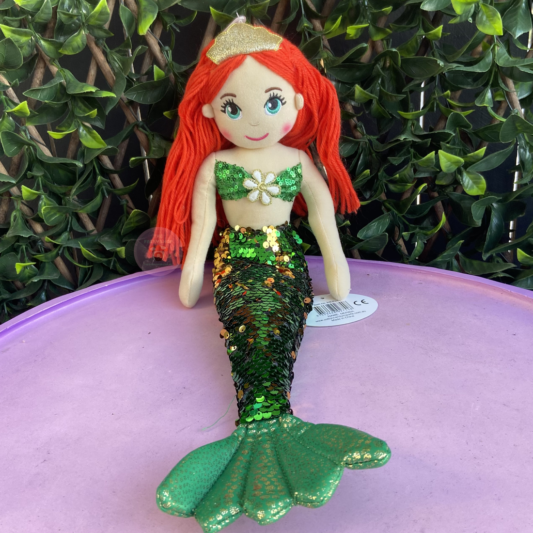 Nerida The Green and Gold Flip Sequin Mermaid Doll
