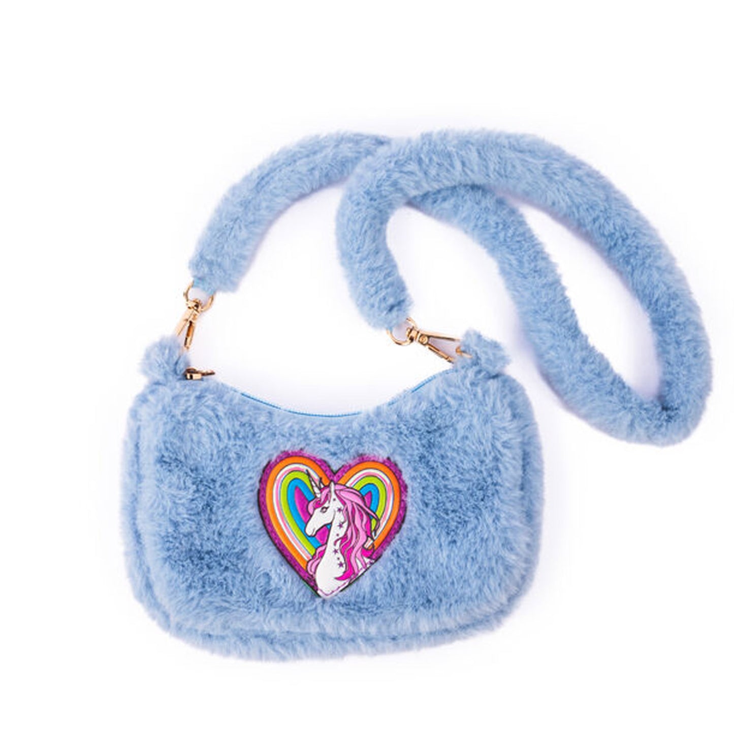 Periwinkle Blue Rainbow Cuddle Crossbody Purse