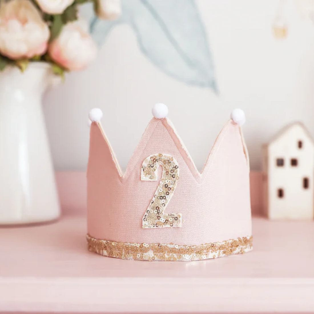 Pink 2nd Birthday Crown