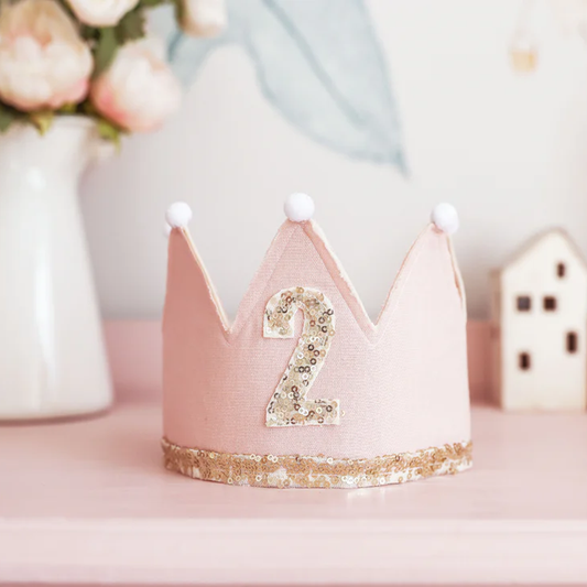 Pink 2nd Birthday Crown
