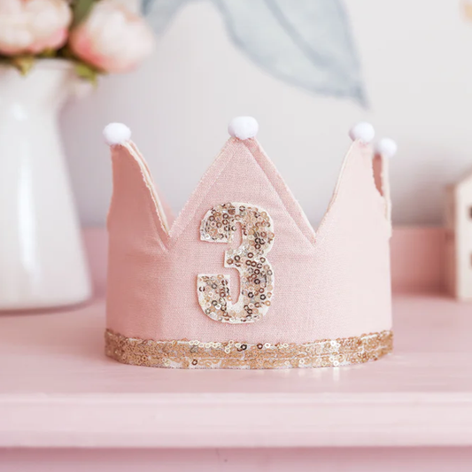 Pink 3rd Birthday Crown