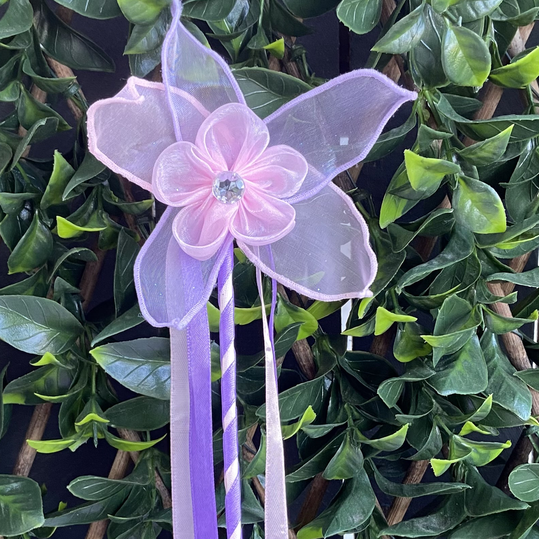 Pink and Lavender Handmade Fairy Wand