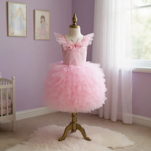 Pink Ballerina Fairy Dress 7- 8 Years