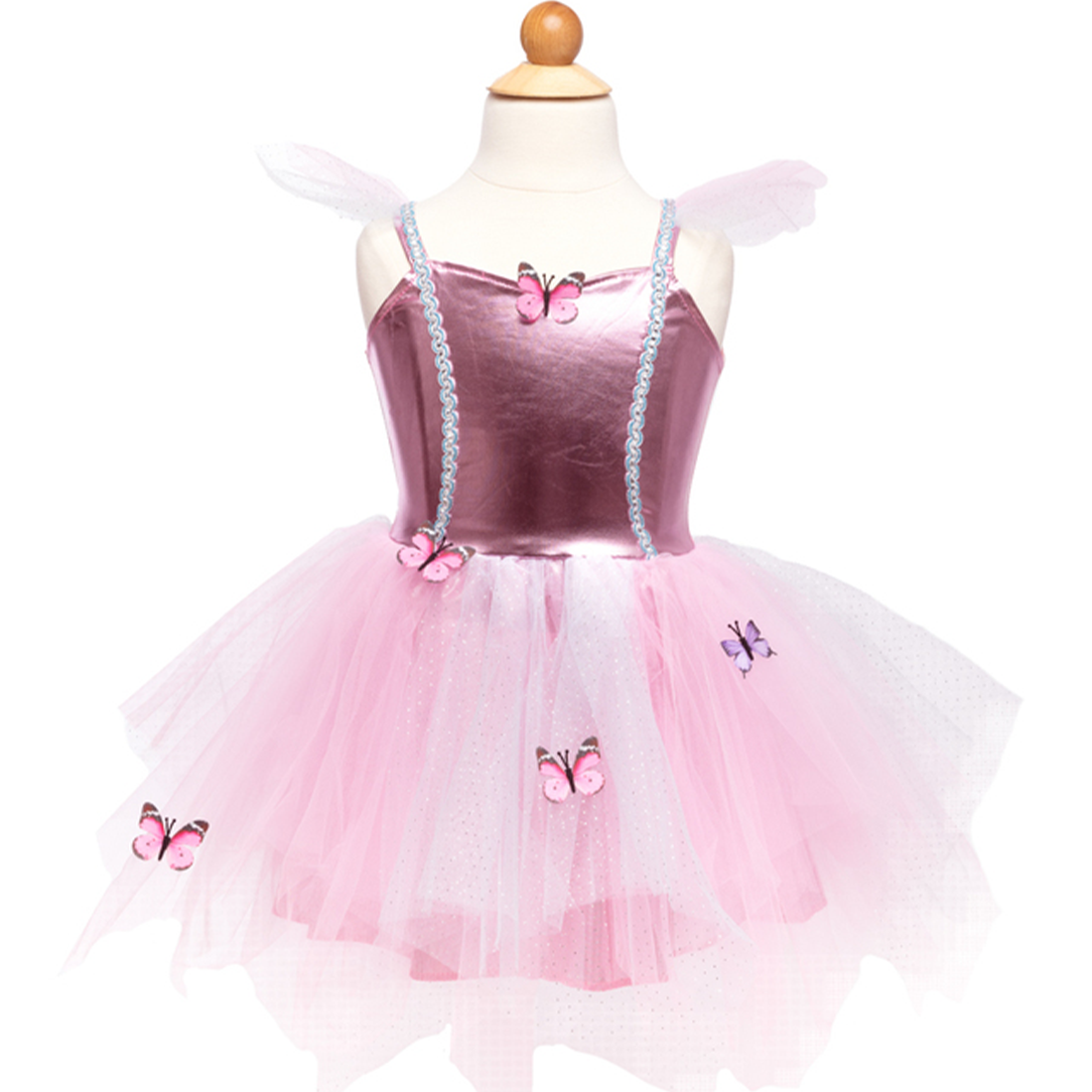 Pink Butterfly Fairy Dress & Headpiece -Size 5-6