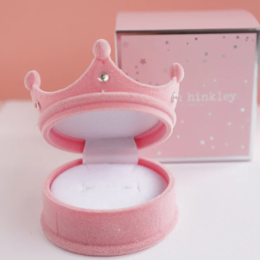 Pink Crown Ring Box