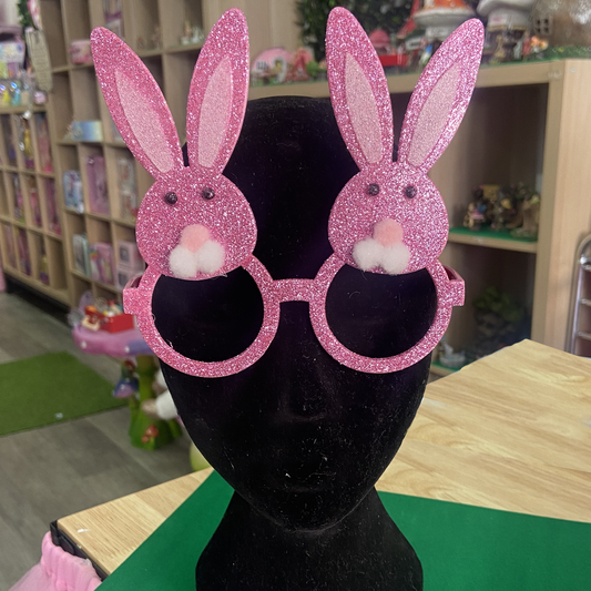 Pink Easter Bunny Party Glasses