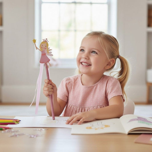 Pink Fairy Motif Wand
