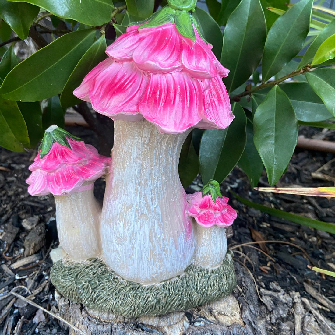 Pink Flower Fairy Garden House