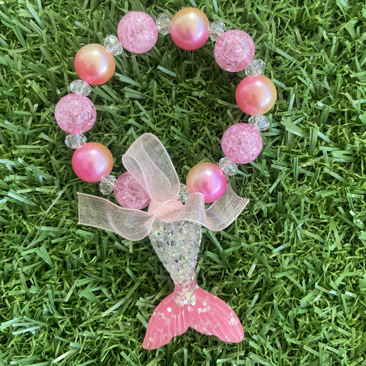 Pink Mermaid Tail Bracelet