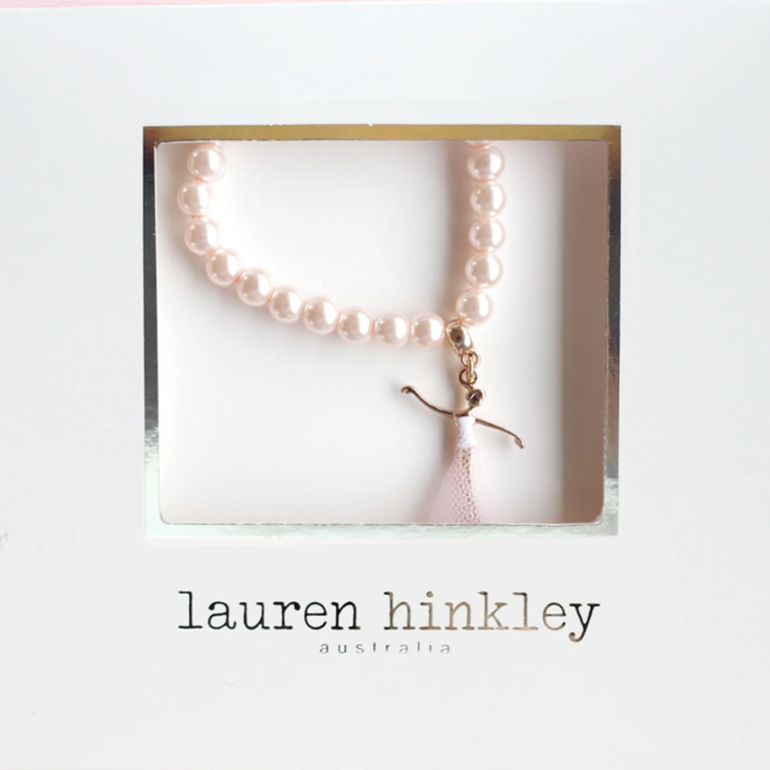 Pink Pearl Bella Ballerina Bracelet