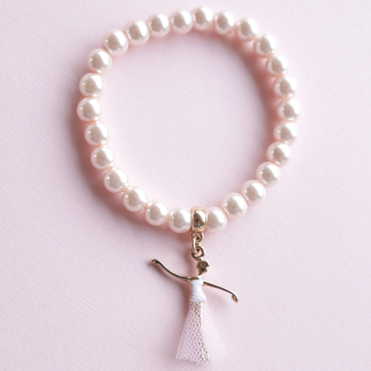 Pink Pearl Bella Ballerina Bracelet