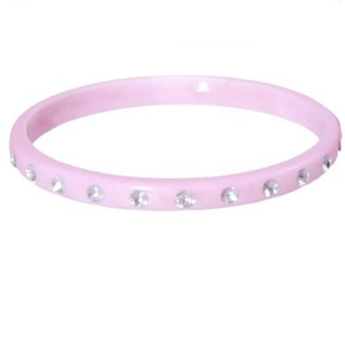 Pink Poppy Diamante Bangle