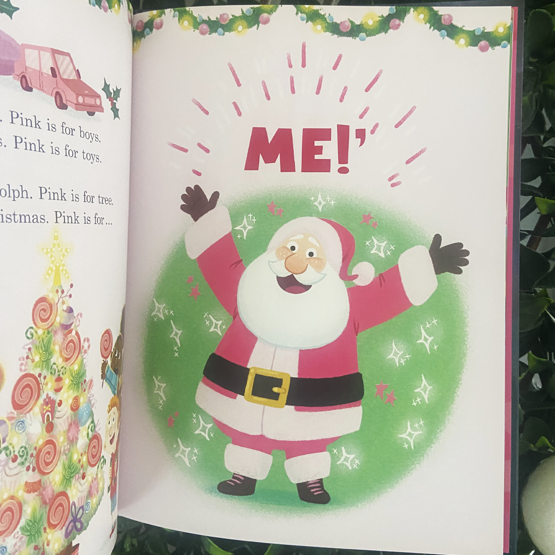 Pink Santa Hardback Book