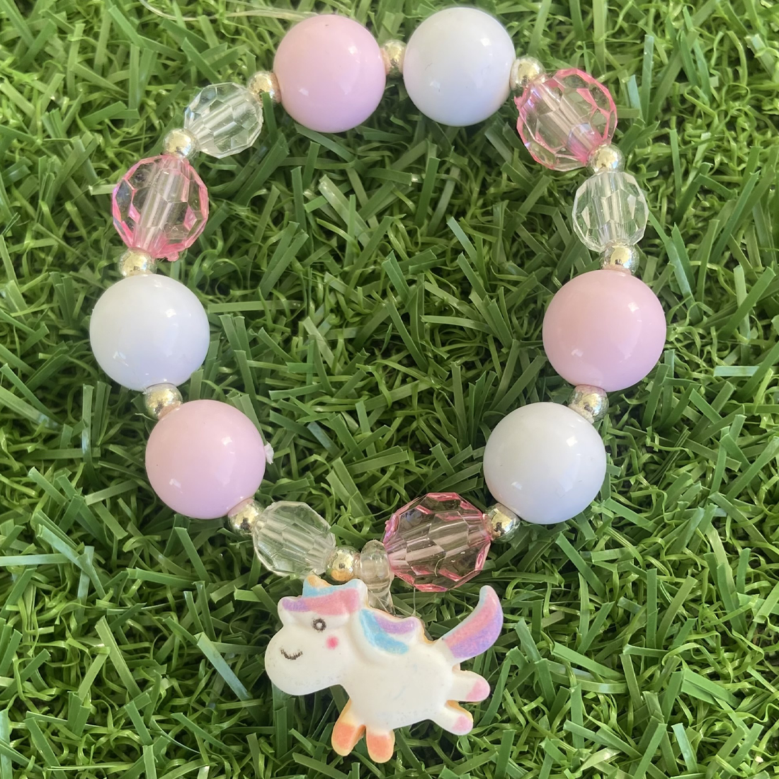 Pink Unicorn Elastic Bracelet