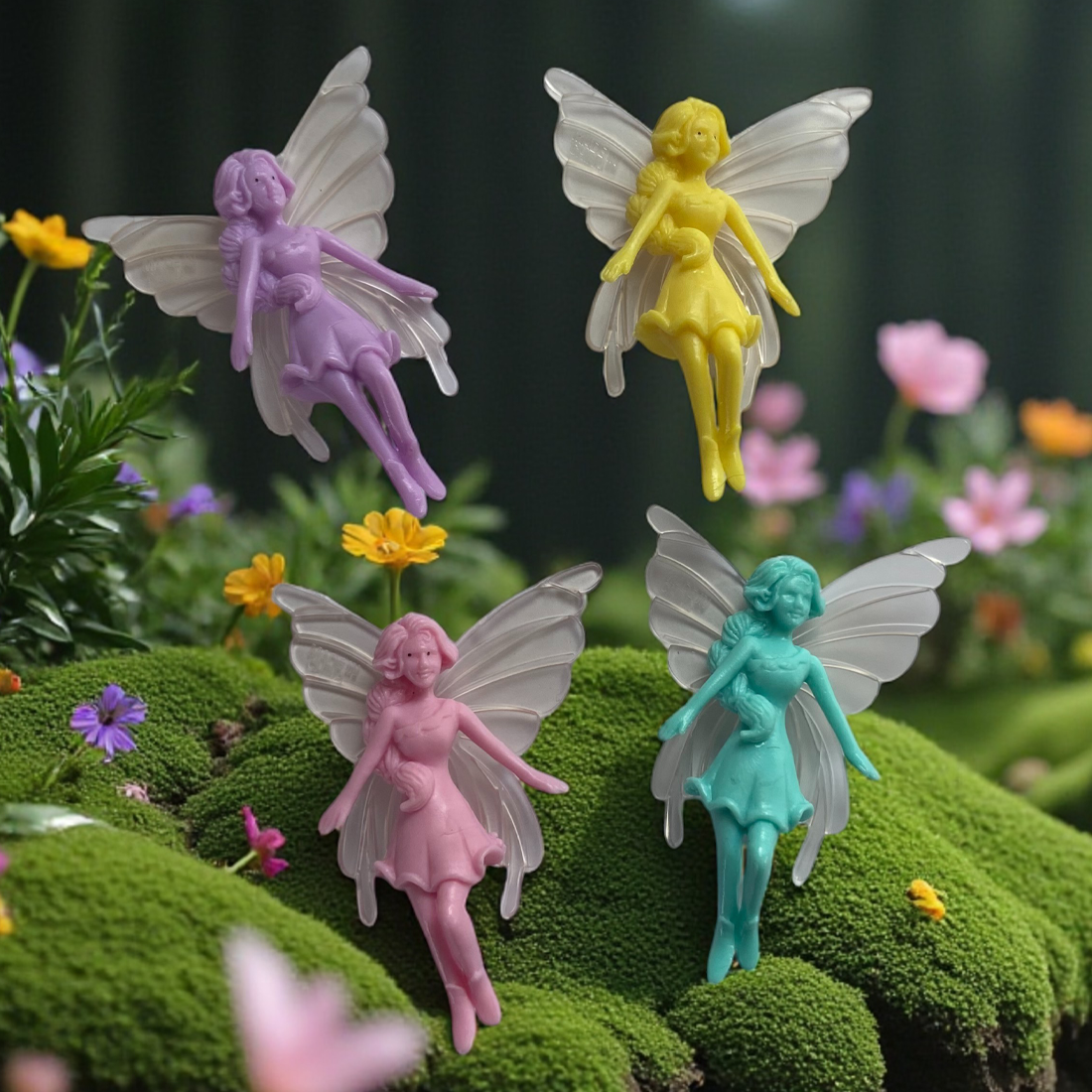 Plastic Fairies Pack of 4