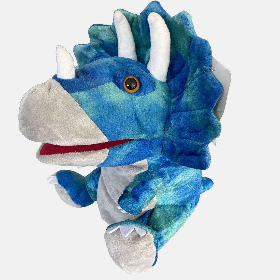 Plush Hand Puppet Triceratops