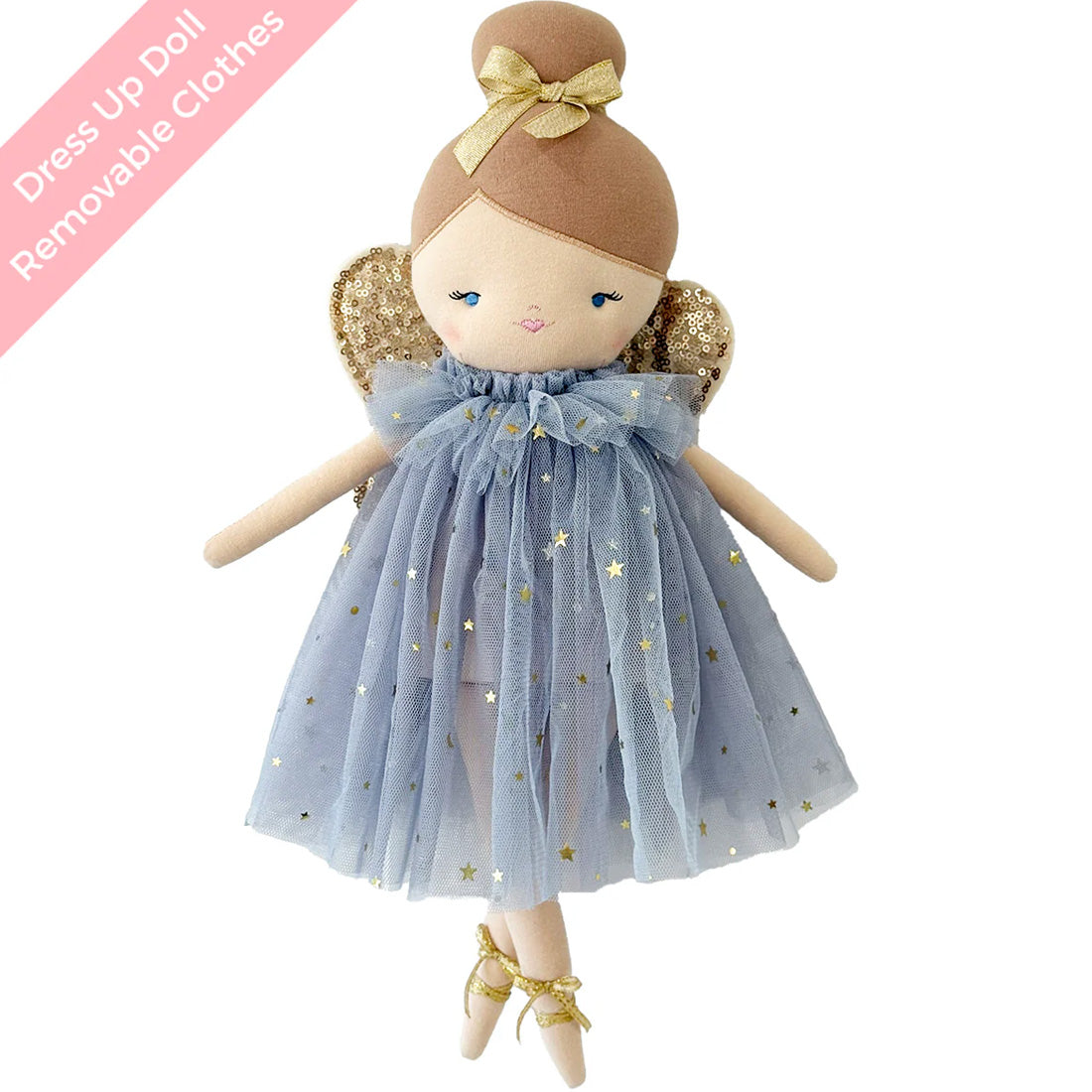 Posy Fairy Doll 43cm Grey Gold