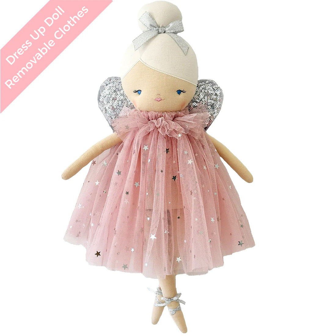 Posy Fairy Doll 43cm Pink Silver
