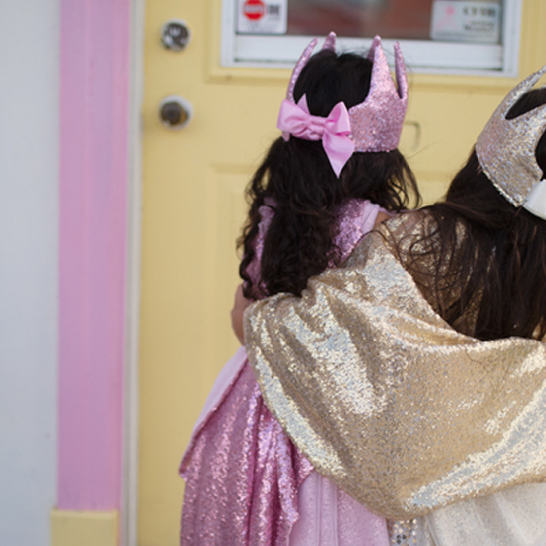 Precious Pink Sequin Crown